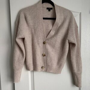 J. Crew Beige Button-Up Cardigan